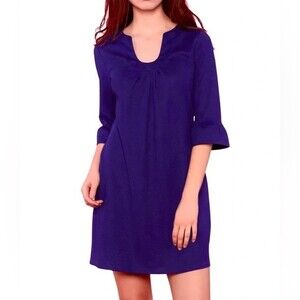 Aryeh Kate purple uneck shift dress size small